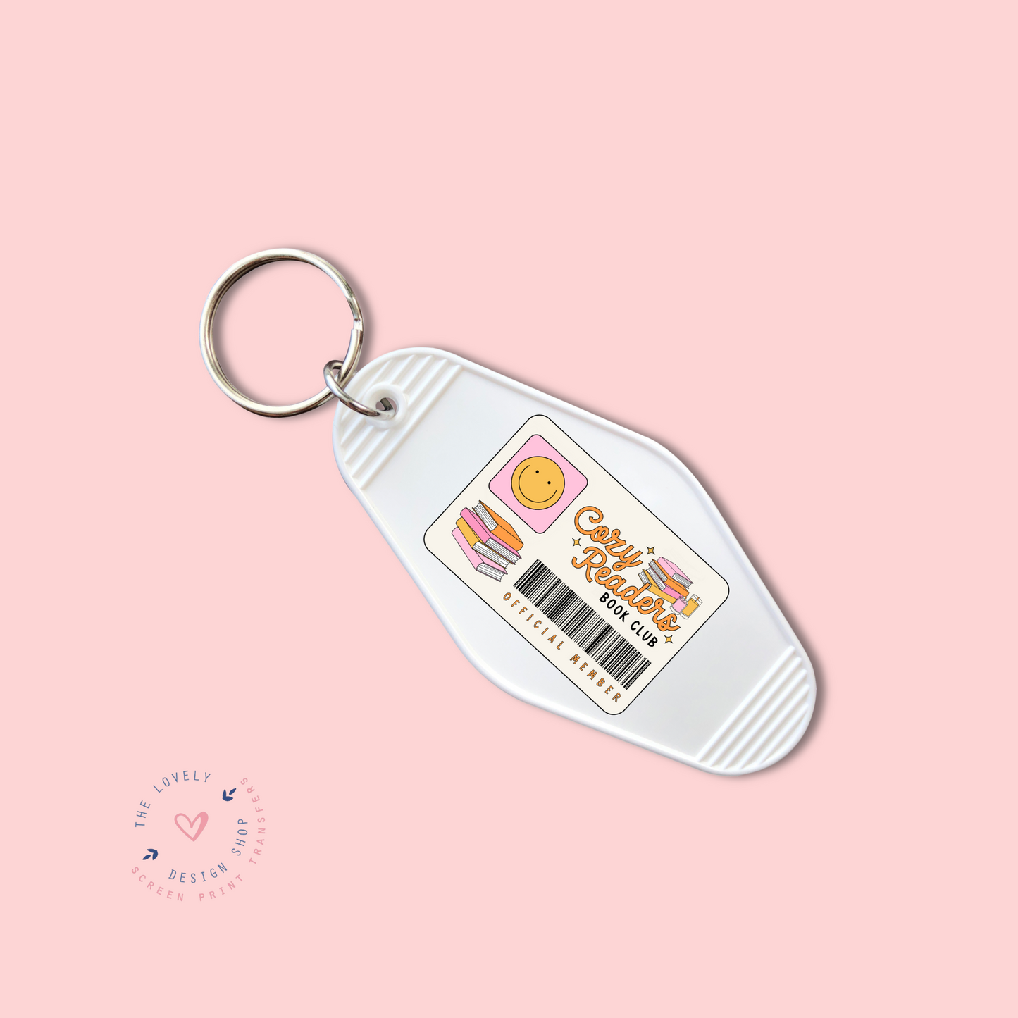 Cozy Reader Book Club Card -  Keychain UV DTF Decal - July 29