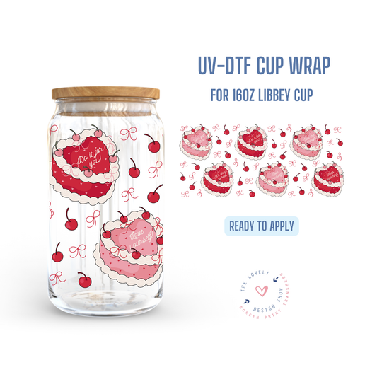 Positivity Cakes - UV DTF 16 oz Libbey Cup Wrap - Nov 4