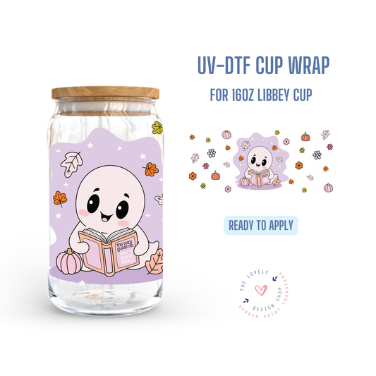How To Ghost People - UV DTF 16 oz Libbey Cup Wrap (Ready to Ship) Jun 10