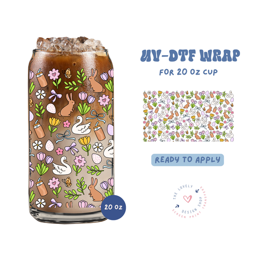 Spring - UV DTF 20 oz Libbey Cup Wrap - Apr 23