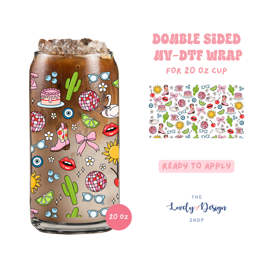Junk Journal - UV DTF 20 oz Libbey Cup Wrap - Sep 15