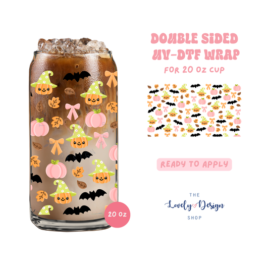 Cute Fall - UV DTF 20 oz Libbey Cup Wrap - Sep 15