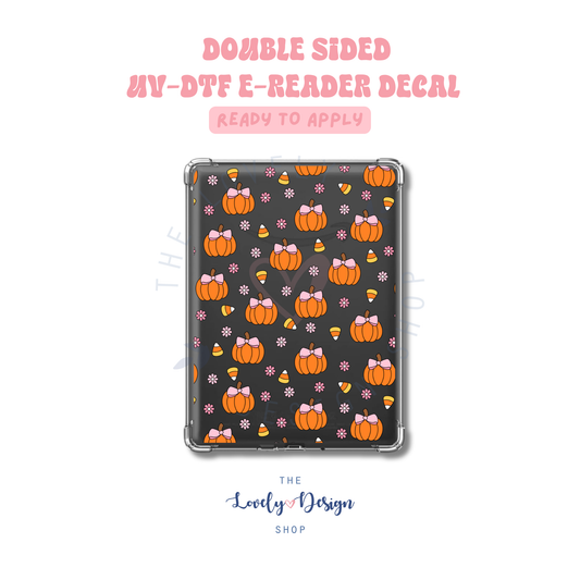 Pumpkin Candy Corn - UV DTF E-Reader Decal - Aug 8