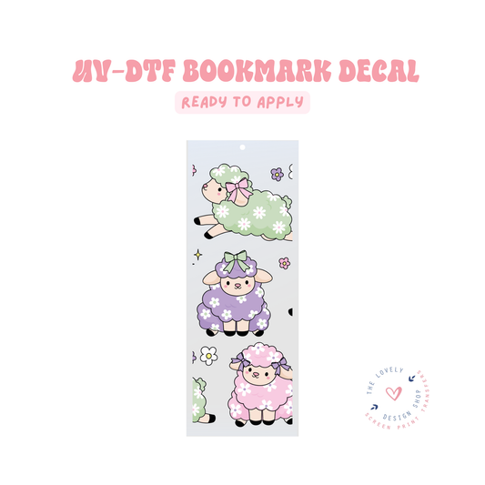 Easter Lambs - UV DTF Bookmark Decal - Feb 19