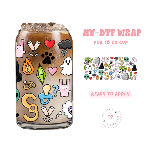 Sims - UV DTF 16 oz Libbey Cup Wrap - Apr 23