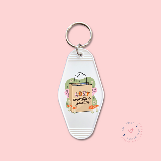 Cozy Bookstore Goodies -  Keychain UV DTF Decal - Oct 28