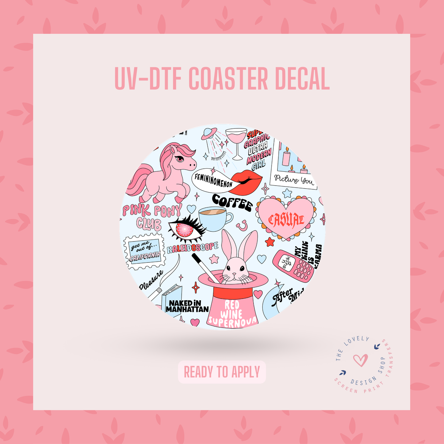 Trafoamp - UV DTF Coaster Decal - Sep 3