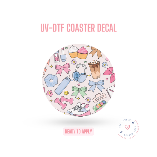 Self Care - UV DTF Coaster Decal - Nov 18