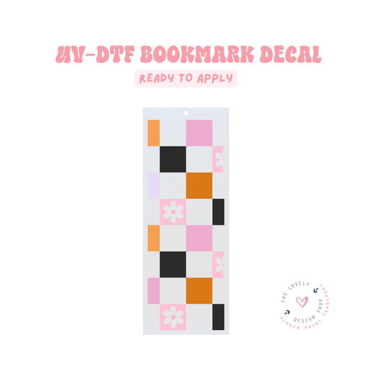Cool Checkered - UV DTF Bookmark Decal - Feb 4