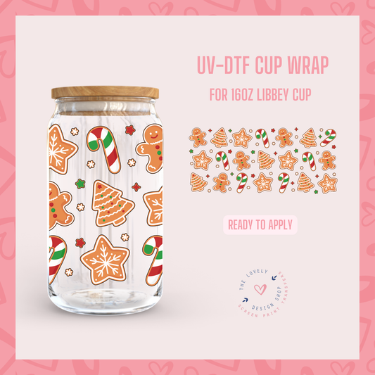 Ginger Cookies - UV DTF 16 oz Libbey Cup Wrap - Sep 30