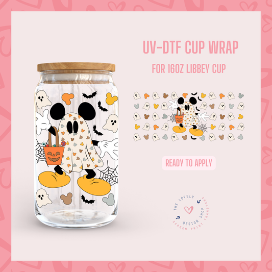 Male Mouse Ghost - UV DTF 16 oz Libbey Cup Wrap - Jul 22
