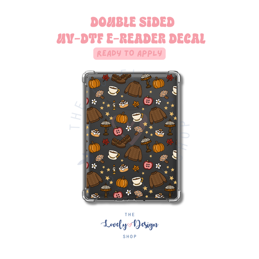 Cozy Fall - UV DTF E-Reader Decal - July 24