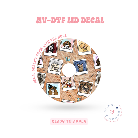 Eras Pups Polaroids - UV DTF Lid Decal - Feb 4