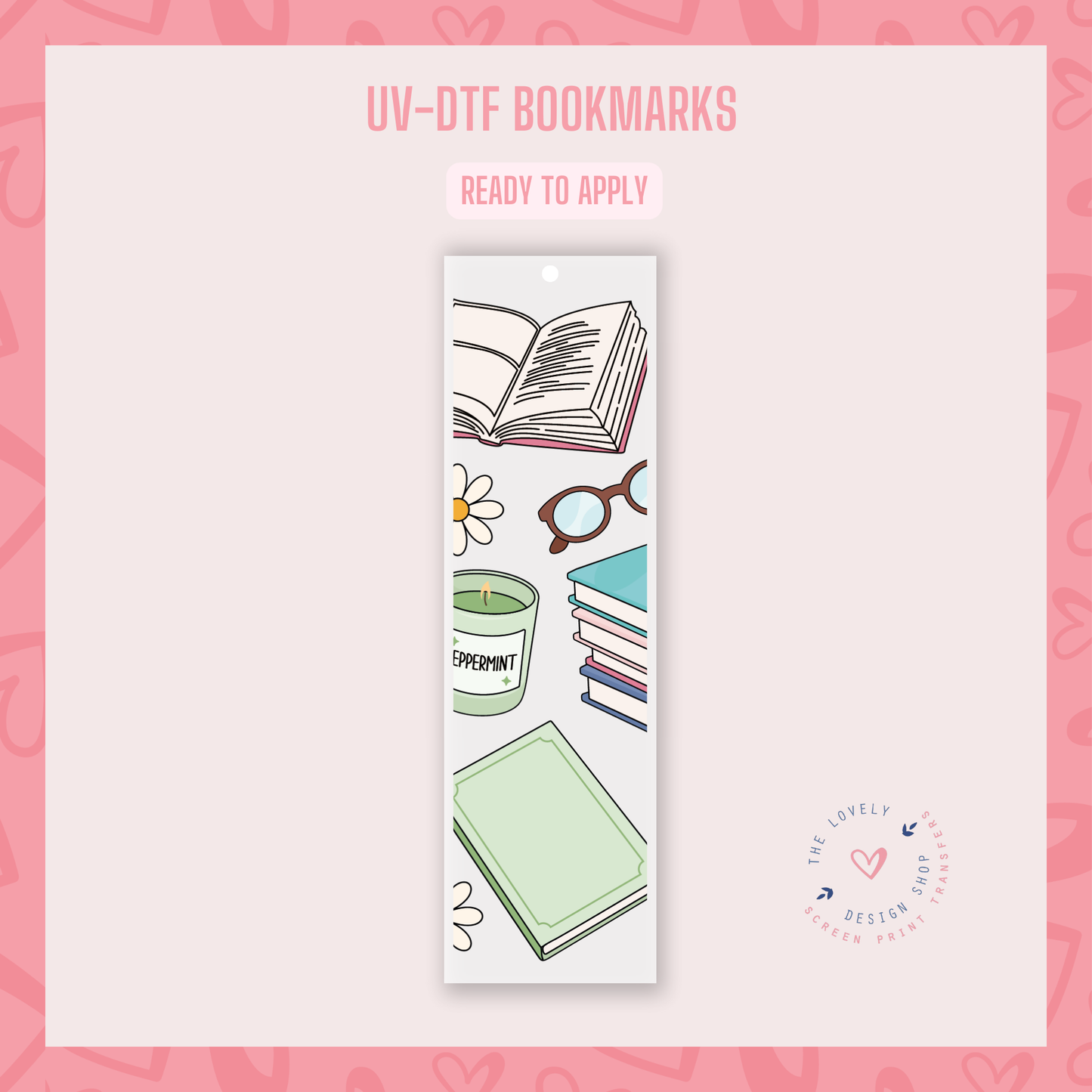 Bookish Winter - UV DTF Bookmark Decal - Sep 9