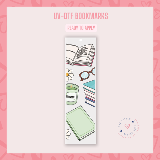 Bookish Winter - UV DTF Bookmark Decal - Sep 9