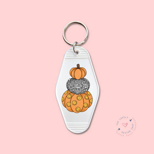 Groovy Pumpkins -  Keychain UV DTF Decal - Aug 19
