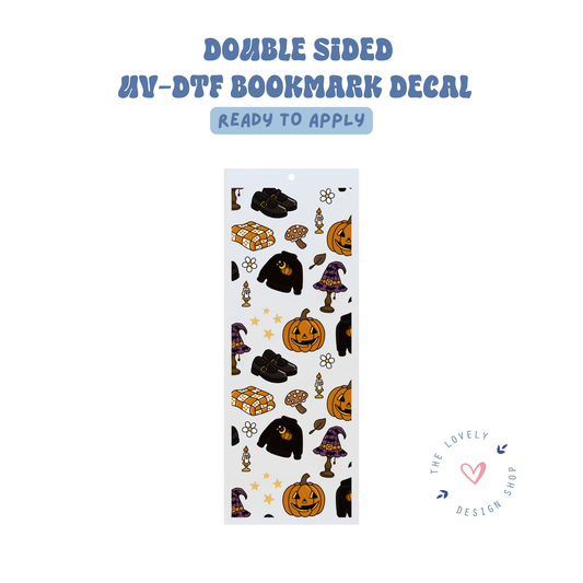 Cozy Halloween - UV DTF Bookmark Decal - July 24