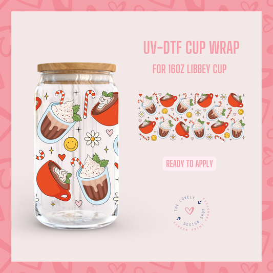 Peppermint Mocha - UV DTF 16 oz Libbey Cup Wrap - Sep 9