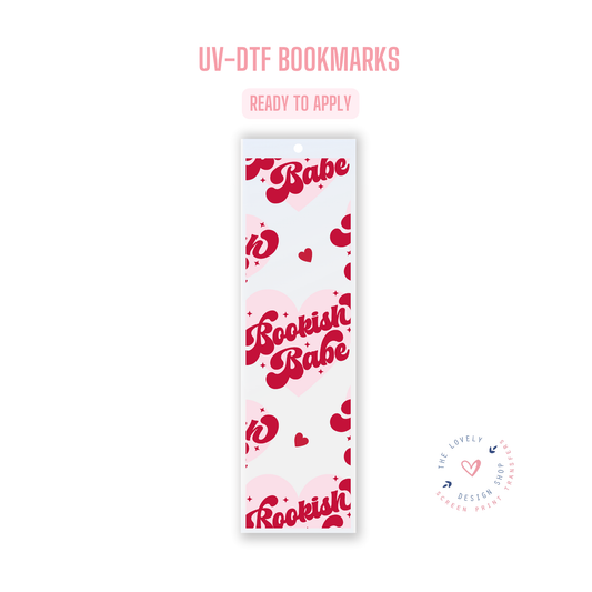 Bookish Babe - UV DTF Bookmark Decal - Jul 15