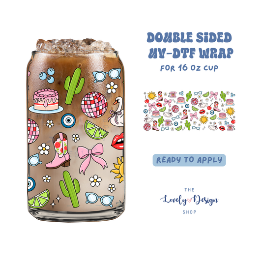 Junk Journal - UV DTF 16 oz Libbey Cup Wrap - Sep 15