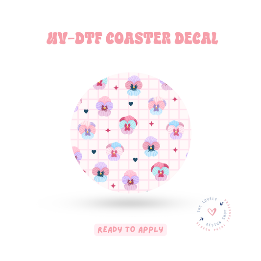 Pansy - UV DTF Coaster Decal - May 2