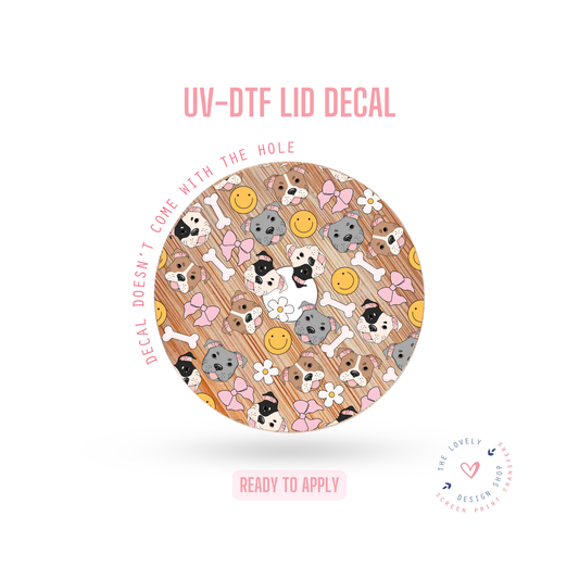 Staffy - UV DTF Lid Decal - Oct 8