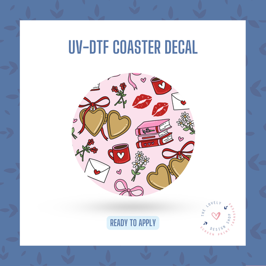 Romance - UV DTF Coaster Decal - Jan 14