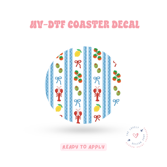 Dolce Vita - UV DTF Coaster Decal - Jun 11