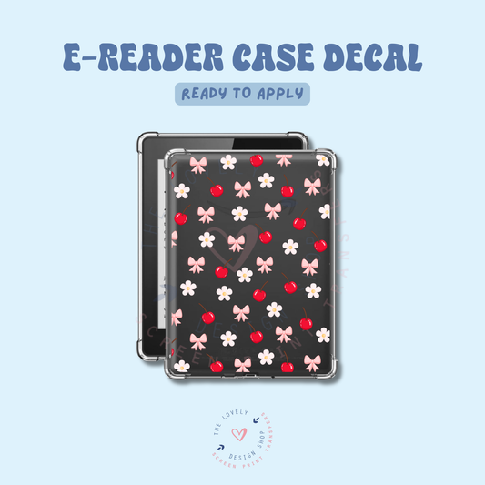 Cherry Daisy - UV DTF E-Reader Decal - May 2