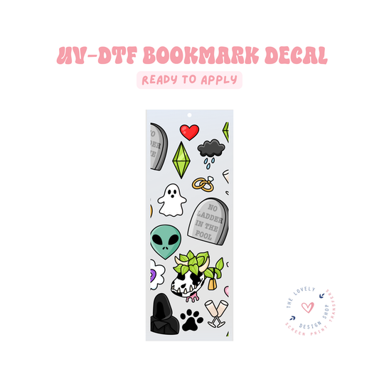 Sims - UV DTF Bookmark Decal - Apr 23