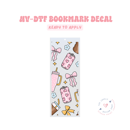 Drinks - UV DTF Bookmark Decal - May 2