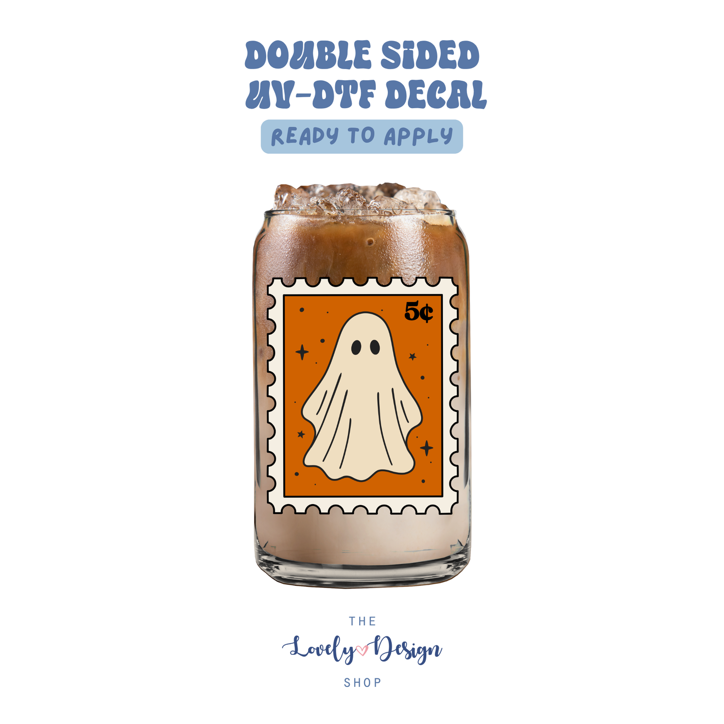 Ghost Stamp - UV DTF Cup Decal - Aug 8