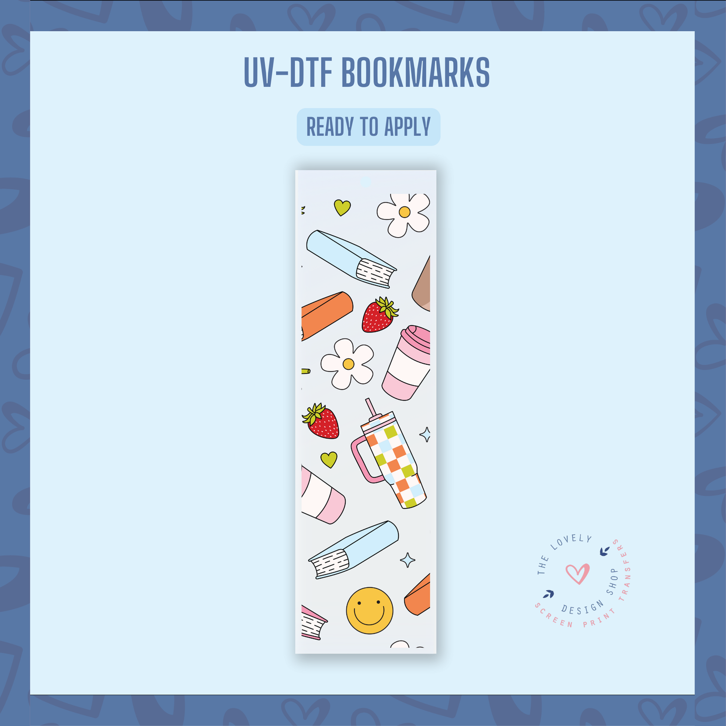 Bookish Girlie - UV DTF Bookmark Decal - Jul 15