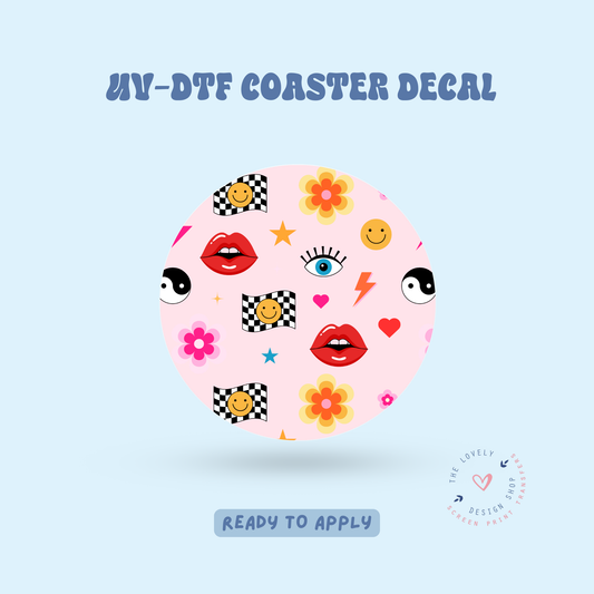 Retro Things - UV DTF Coaster Decal - Feb 24