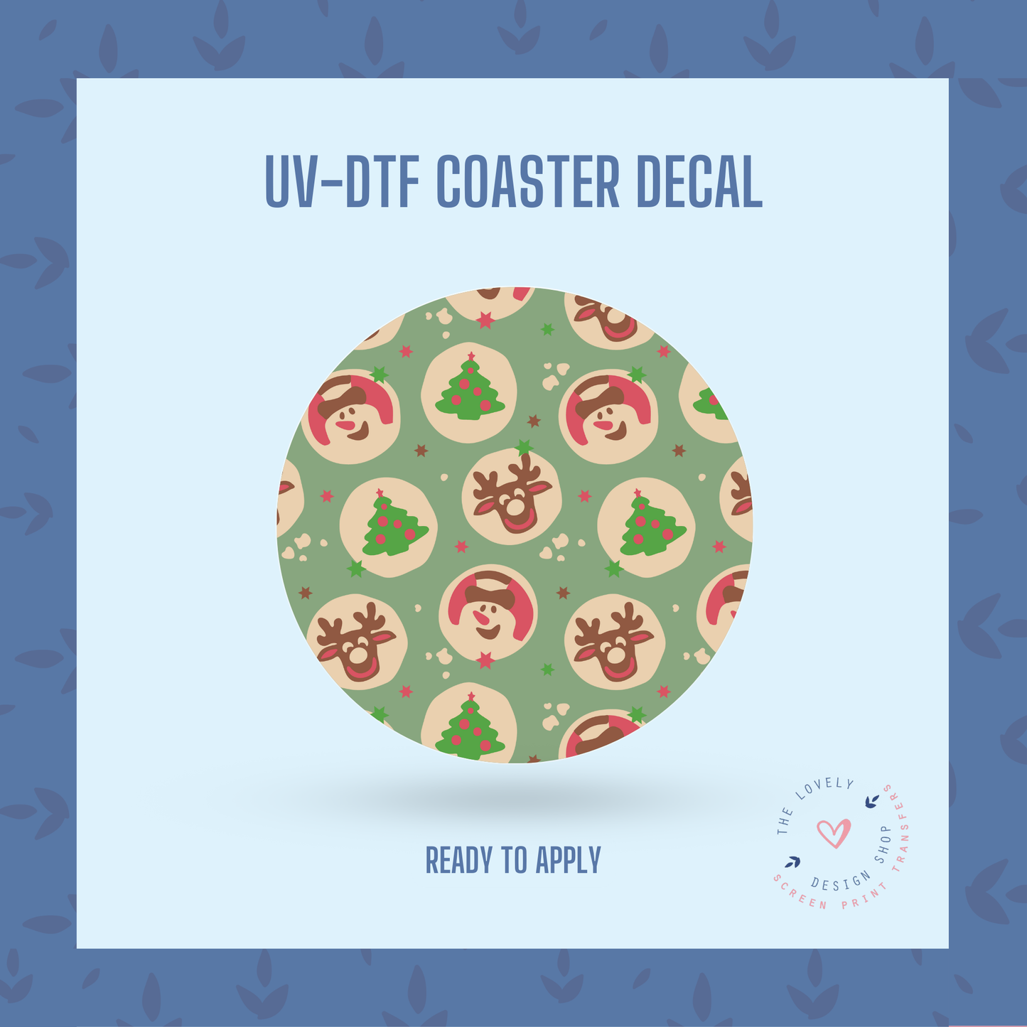 Christmas Sugar Cookies - UV DTF Coaster Decal - Oct 28