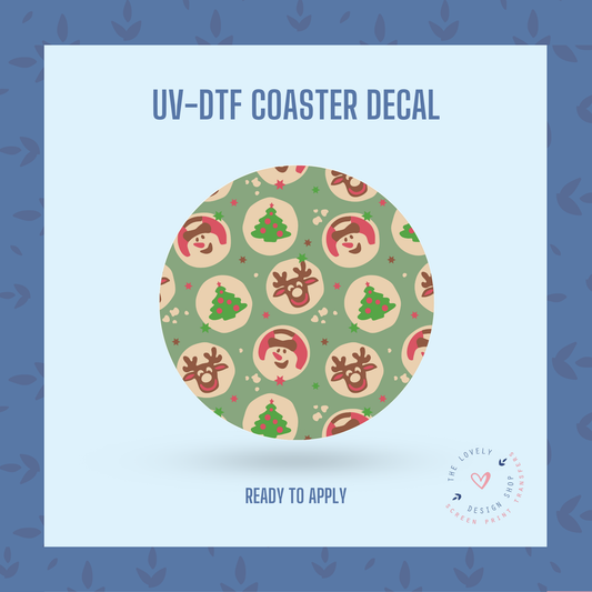 Christmas Sugar Cookies - UV DTF Coaster Decal - Oct 28