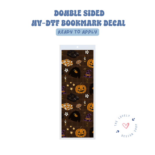 Cozy Halloween - UV DTF Bookmark Decal - July 24