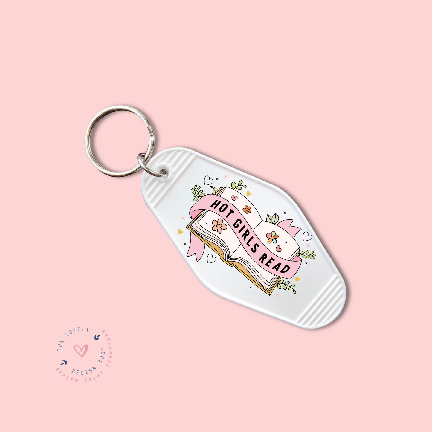Hot Girls Read -  Keychain UV DTF Decal - Nov 12