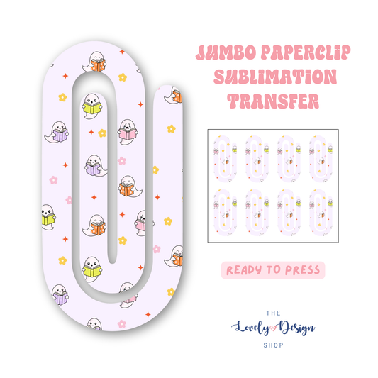 Bookish Cutie Ghosts - Sublimation Transfers