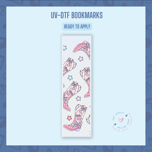 Lover Cowgirl Boots - UV DTF Bookmark Decal - Jan 14