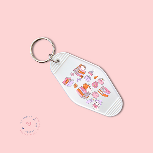 Cutesy Bookish -  Keychain UV DTF Decal - Oct 15