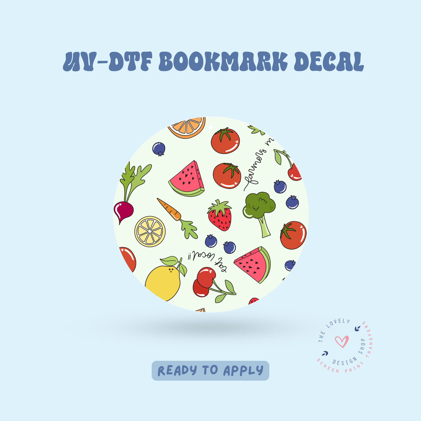 Farmers Market - UV DTF Coaster Decal - Jan 27