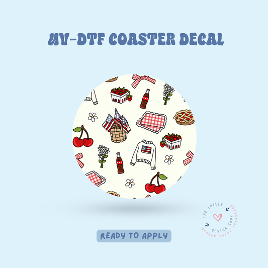 Americana - UV DTF Coaster Decal - Jun 11