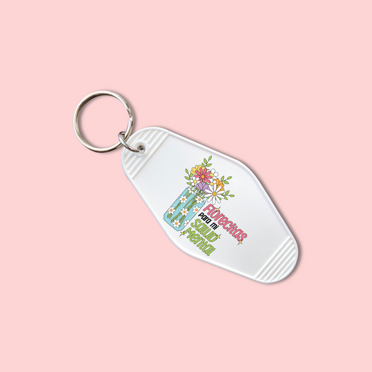 Florecitas Para Mi Salud Mental (Set of 5) -  Keychain UV DTF Decal - July 22