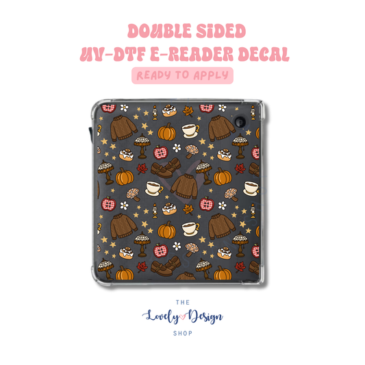Cozy Fall - UV DTF E-Reader Decal - July 24