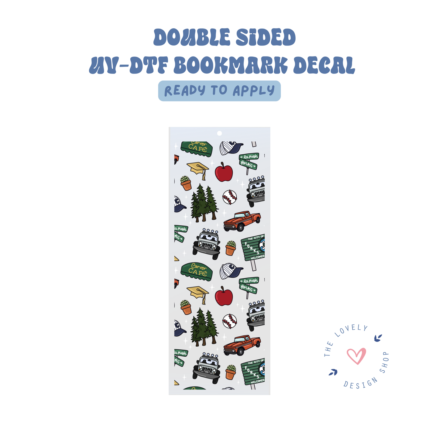 Twilight Items - UV DTF Bookmark Decal - Sep 15