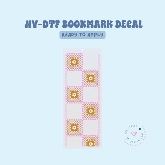 Granny Squares - UV DTF Bookmark Decal - Feb 12