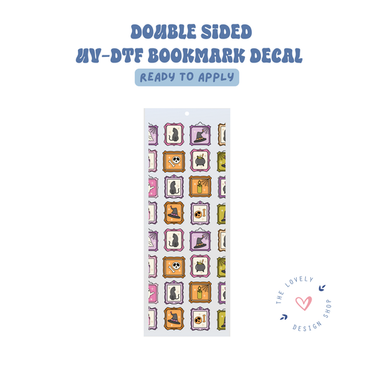 Halloween Picture Frames - UV DTF Bookmark Decal - Aug 27