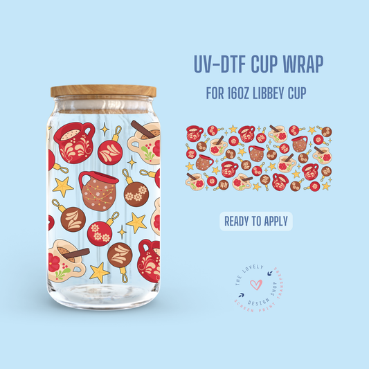Ornaments And Jarros - UV DTF 16 oz Libbey Cup Wrap - Sep 30