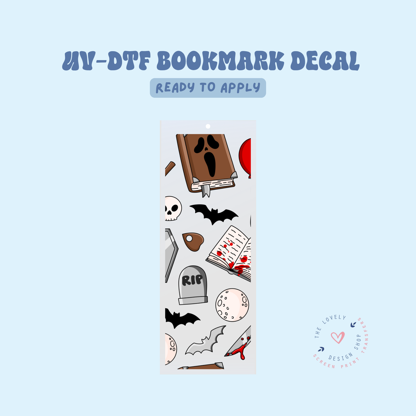 Horror - UV DTF Bookmark Decal - Jun 11